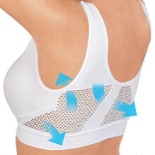(M) Women's Breathable Sweat-absorbent Shockproof Sports Vest Bra for Gym Running Track