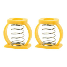(Yellow) C Buckle Springs Hinge Clip Limit Clamp for Folding Bike Black