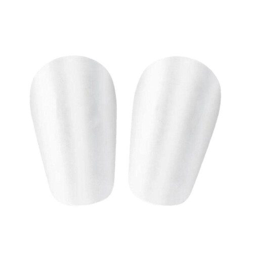 (white, XS) Mini parastinchi da calcio leggeri