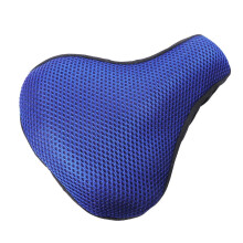 (Dark Blue) Mykt 3D Honeycomb Mesh Sykkelsetetrekk Pustende Ergonomisk Salpute Sykling