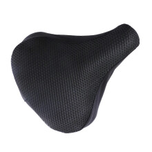 (Black) Mykt 3D Honeycomb Mesh Sykkelsetetrekk Pustende Ergonomisk Salpute Sykling