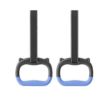 (Black) Anneaux de gymnastique pour enfants, 200 kg, sangles réglables pour barre de traction, parcours d'obstacles, aire de jeux