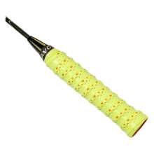 (light yellow, 1pc) Anti-Slip Tennis Badminton Racket Over Grip Tape for Squash Fishing Handle Replacement