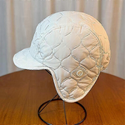 (Beige) Dam Termofleece Pilot Skidhjälm Mössa Goggle Ready [jkw]