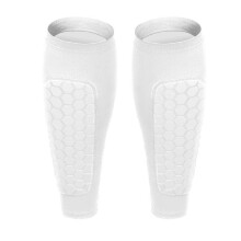 (White, XS) Barn/Ungdom Fotball Leggbeskyttere Leggkompresjonshylse Honeycomb-beskyttere