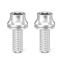 (Titanium cone head) M5x12mm Bolts for Cycling Accessories Lightweight Secure Fit Easy Setup