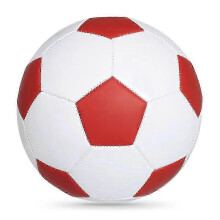 (Red and white, No.3 For children) Football for Kids Adults School Training Match Machine Sewn PVC Multicolor Multiple Sizes