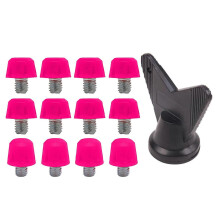 (Pink) 12 Pcs Soccer Studs Replacement – 7mm & 10mm with Wrench – for Football & Rugby
