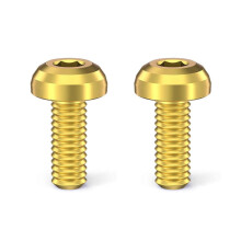 (Golden umbrella head) M5x12mm Bolts for Cycling Accessories Lightweight Secure Fit Easy Setup