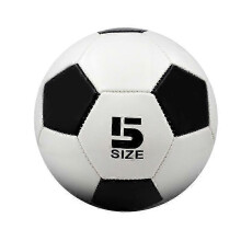 (Black white thickened, No.5Regular 11 person system) Football for Kids Adults School Training Match Machine Sewn PVC Multicolor Multiple Sizes