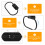 Black Square Towel Ring with Shelf and Tissue Holder 4