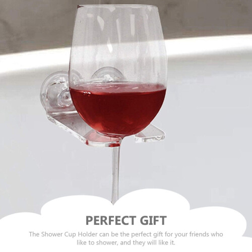 Wall-Mount Eyeglass Holder with Suction Cup and Mug Shelf 1