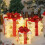 Christmas Decoration Set Pre-Lit Gift Boxes Warm White LED 1