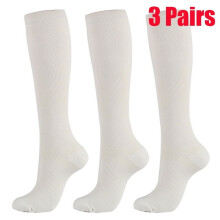 Women's Graduated Compression Knee Socks 15-20 mmHg 3 Pairs
