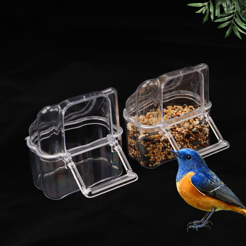 Mangeoire pour oiseaux transparente, sans gâchis, facile à 1