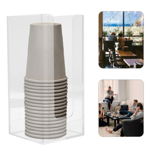 Acrylic Paper Cup Holder Rack for Tabletop 1