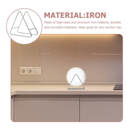 Metal kitchen shelf rack with heat insulation pad 1