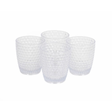Cambridge Fete Drinking Tumblers 4 Piece Set Picnics Children Staycations Clear