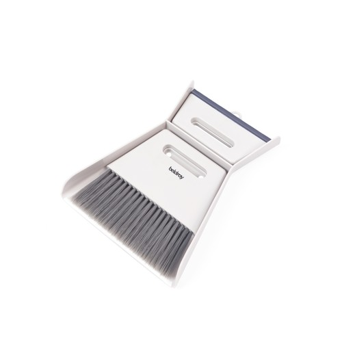 Beldray Beldray 2-in-1 Worktop Dustpan Set – Scrape & Sweep, Mini Brush, Compact, Grey