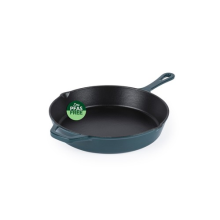 Salter Chester Cast Iron Frying Pan 26cm Green Induction PFAS-Free Oven Safe