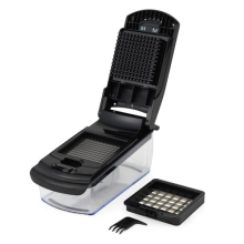 Salter Expert 2-in-1 Chopper – Dices Onions & Veg, 2 Blades, Easy Clean, Compact