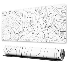 Gaming Mouse Pad Topographic Design XL 31.5x11.8 inches
