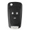 Chevrolet remote key shell black 3-button 1