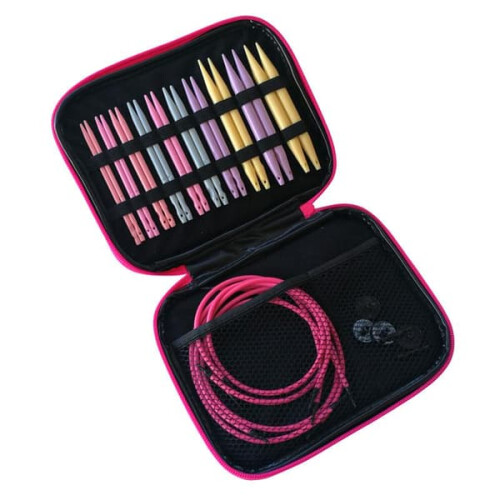 Circular Knitting Needles Plastic Multicolor Set of 10