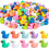 Mini Resin Duck Figurines 10 Colors 200 pcs 1