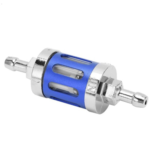 Universal fuel filter for ATV motorcycle blue