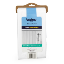Beldray Anti-Mould Shower Curtain 180x180cm – Waterproof