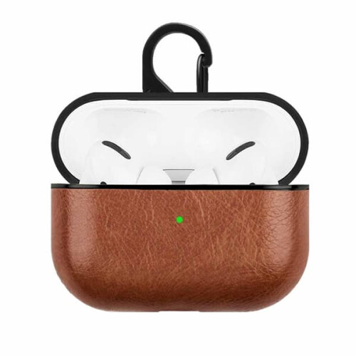 AirPods Pro case brown leather protective cover