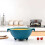 Double Rotating Draining Basket Plastic Kitchen Storage 8