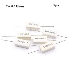 Cement Resistors 0.5 Ohm 5W 5 pcs