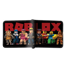 Roblox cartoon PU coin purse for kids, bifold