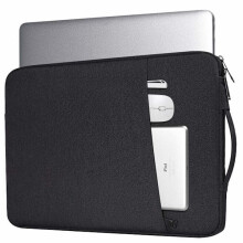 Laptopfodral svart av canvas 14,1 tum och 15,4 tum