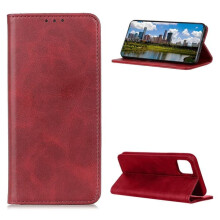 Genuine Leather iPhone 12 Mini Case - Red