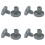 Dishwasher Basket Wheels Dark Grey 40 mm 8-Pack 1