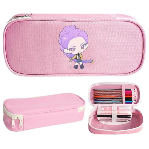 KPop Demon Hunters pencil case anime print single layer 40cm