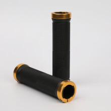 Rubber MTB Bike Grips Anti-slip Gold 1 Pair