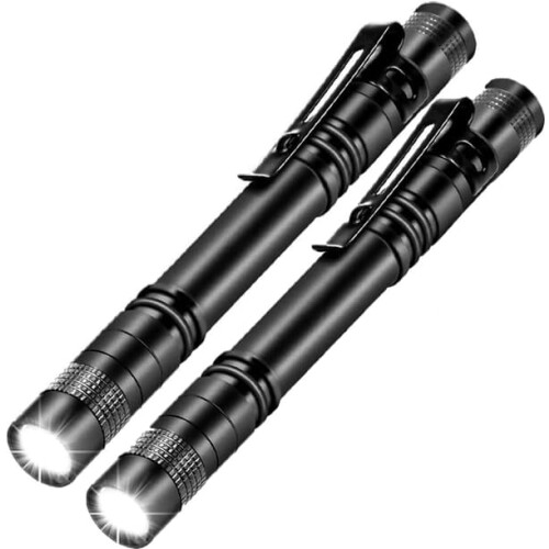 LED tactical penlight aluminum AAA 2-pack