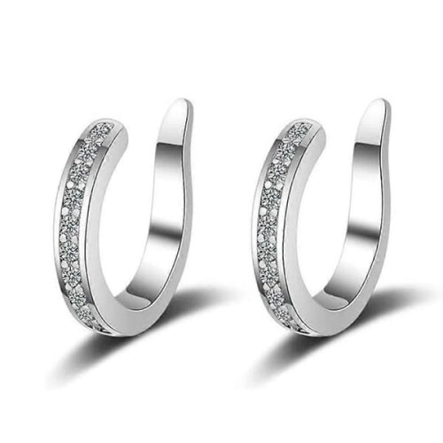 Fixura ear clips silver piercing-free thin chunky cuffs