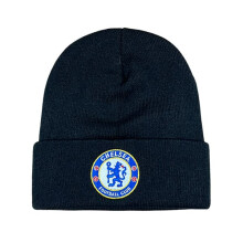 Chelsea Football Fans Knitted Stretch Beanie Black