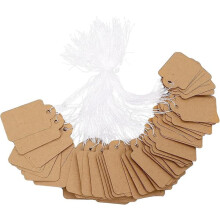 Kraft price tags with string 500 pcs