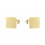 Gold Stud Earrings Stainless Steel Square 1 Pair 1