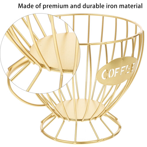Coffee Capsule Holder Iron Cup-Shaped Organizer 1