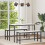 VidaXL vidaXL Dining Table White 110 x 55 x 75 cm Solid Pine Wood 1