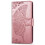 iPhone 12 Mini wallet case PU leather butterfly motif grey 1