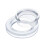 Siliconen paraplugatplug en -dopset 2 inch transparant 1