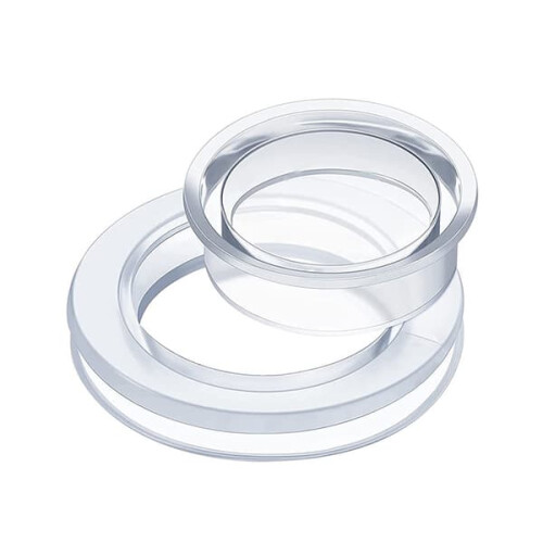 Siliconen paraplugatplug en -dopset 2 inch transparant